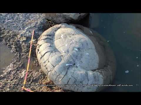 Concretion sand Septaria  Khobi, bia- კონკრეციები და სეპტარიები მდინარე ხობისწყალზე